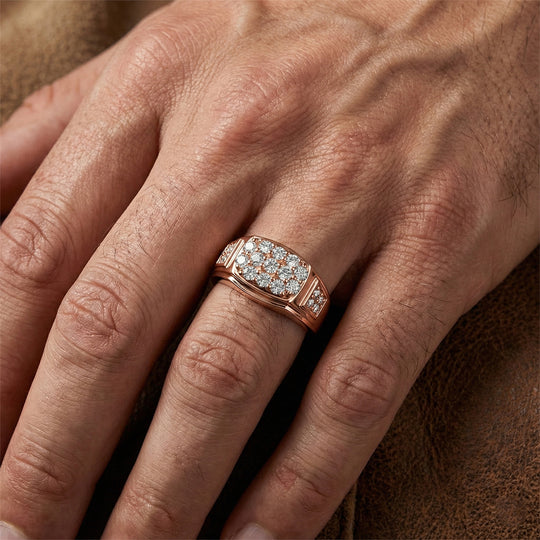 EVER TRUE Moissanit Ring Nickelfreies Messing (Größe 21.00) ca. 0,79 ct