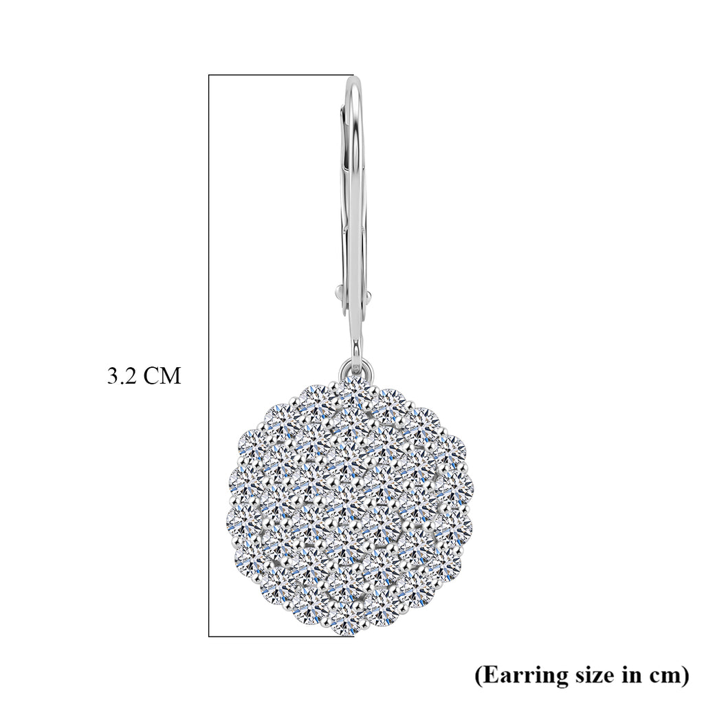 LUXURIANT DIAMOND - Lab Grown Diamant SI-GH Ohrringe 925 Silber Rhodiniert ca. 3.00 ct