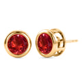 D'Joy Sunset Triplett Quarz Ohrringe, 925 Silber vergoldet - 3,14 ct.