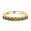 D'Joy AA Natürlicher goldener Tansanit Ring 925 Silber 750 Vergoldet (Größe 18.00) ca. 0.50 ct