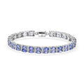 D'Joy Tansanit und Moissanit 19cm Armband - 13,61 ct.