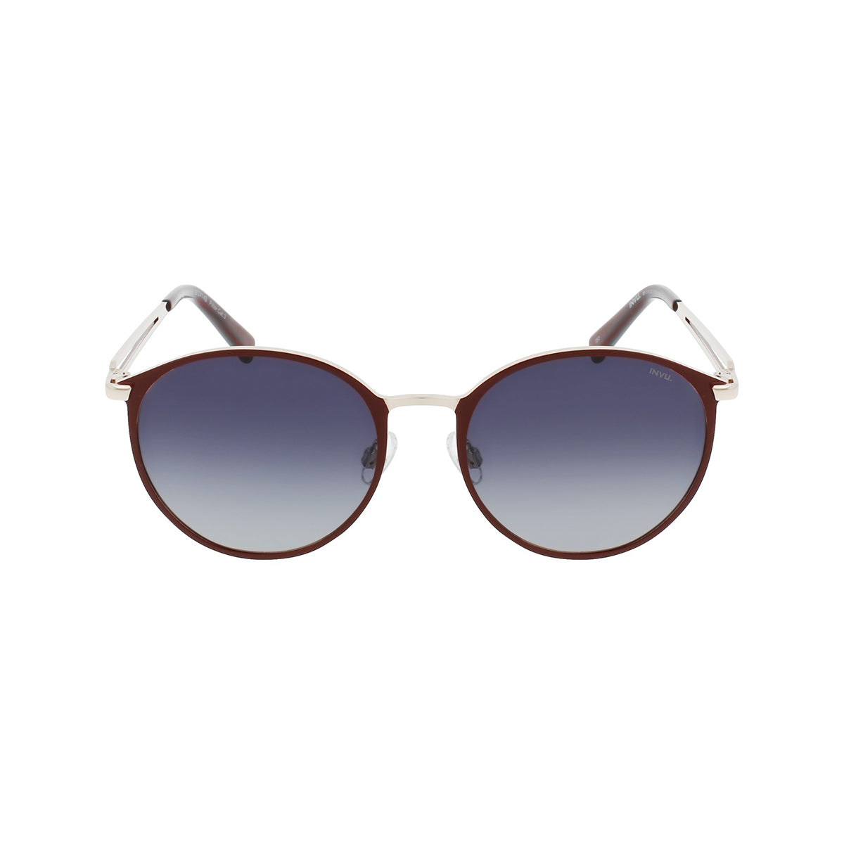 SOLE & LUCE - Swiss Eyewear, Polarized UV 400 Schutz Sonnenbrille Gold/Burgundy