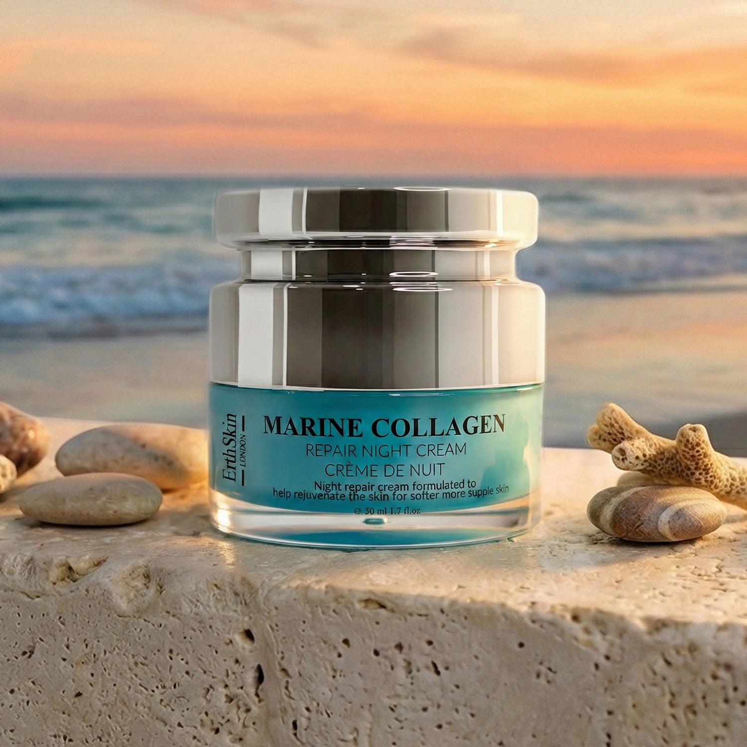 Marine Kollagen Nachtcreme, 50 ml