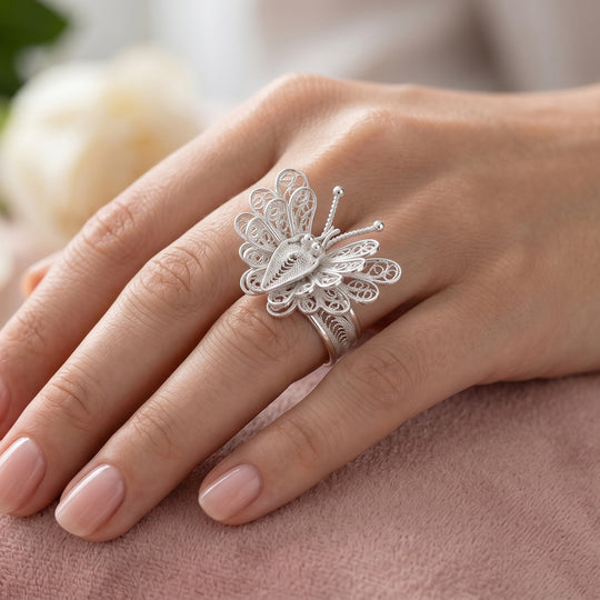 925 Silber Ring (Größe 20.00) ca.
