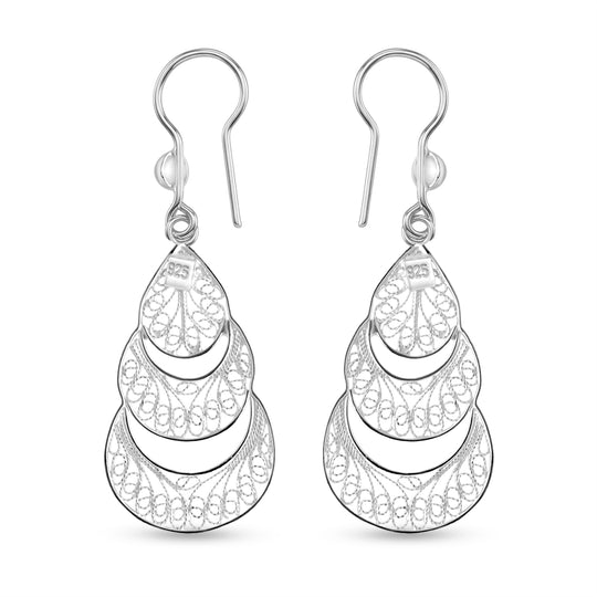 Royal Bali 925 Silber Ohrringe 2,95g