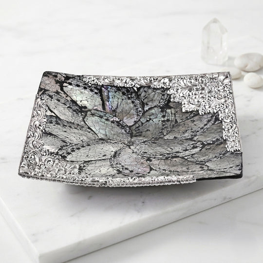 Royal Bali - Abalone Muschel Rechteckige Dekoschale 925 Silber