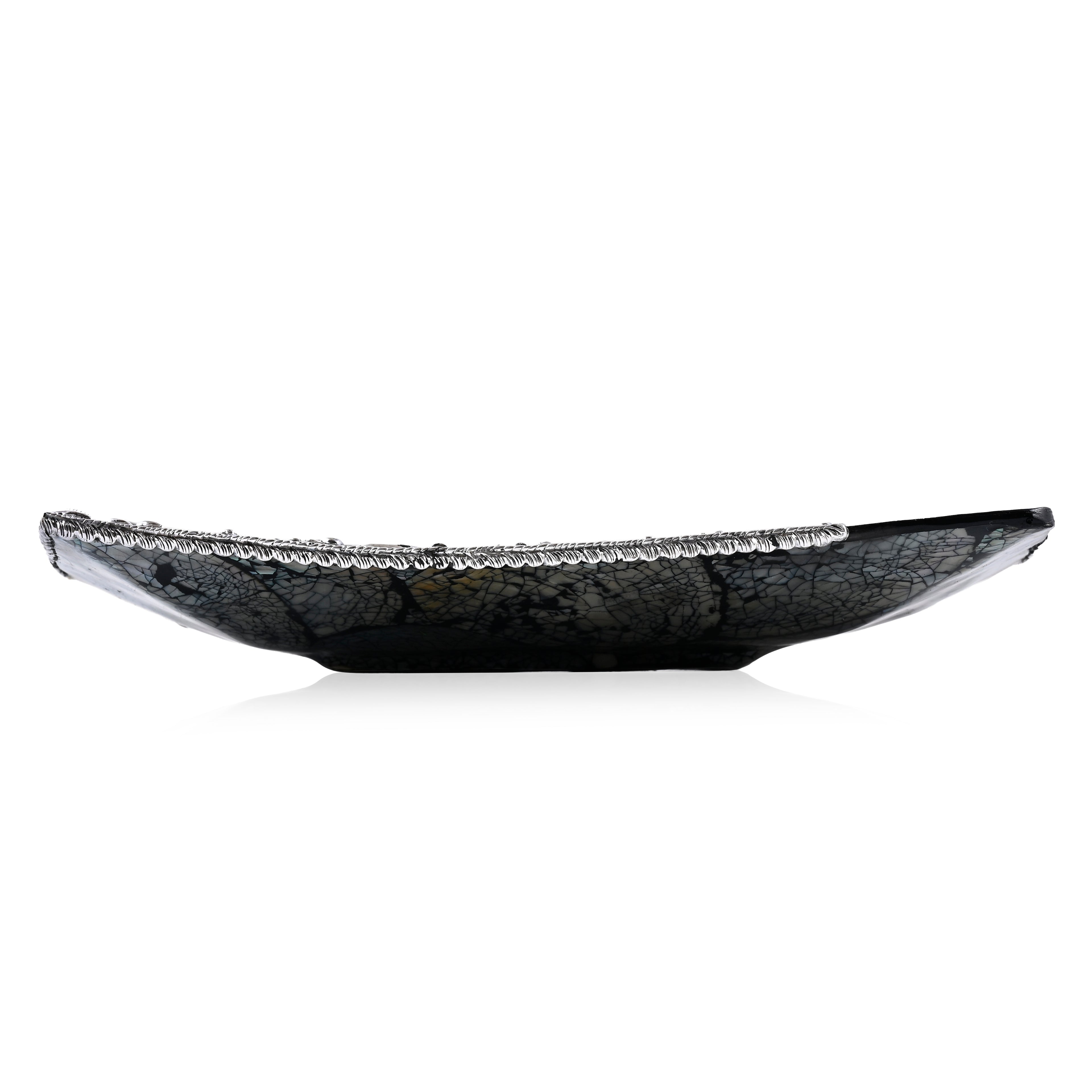 Royal Bali - Abalone Muschel Rechteckige Dekoschale 925 Silber
