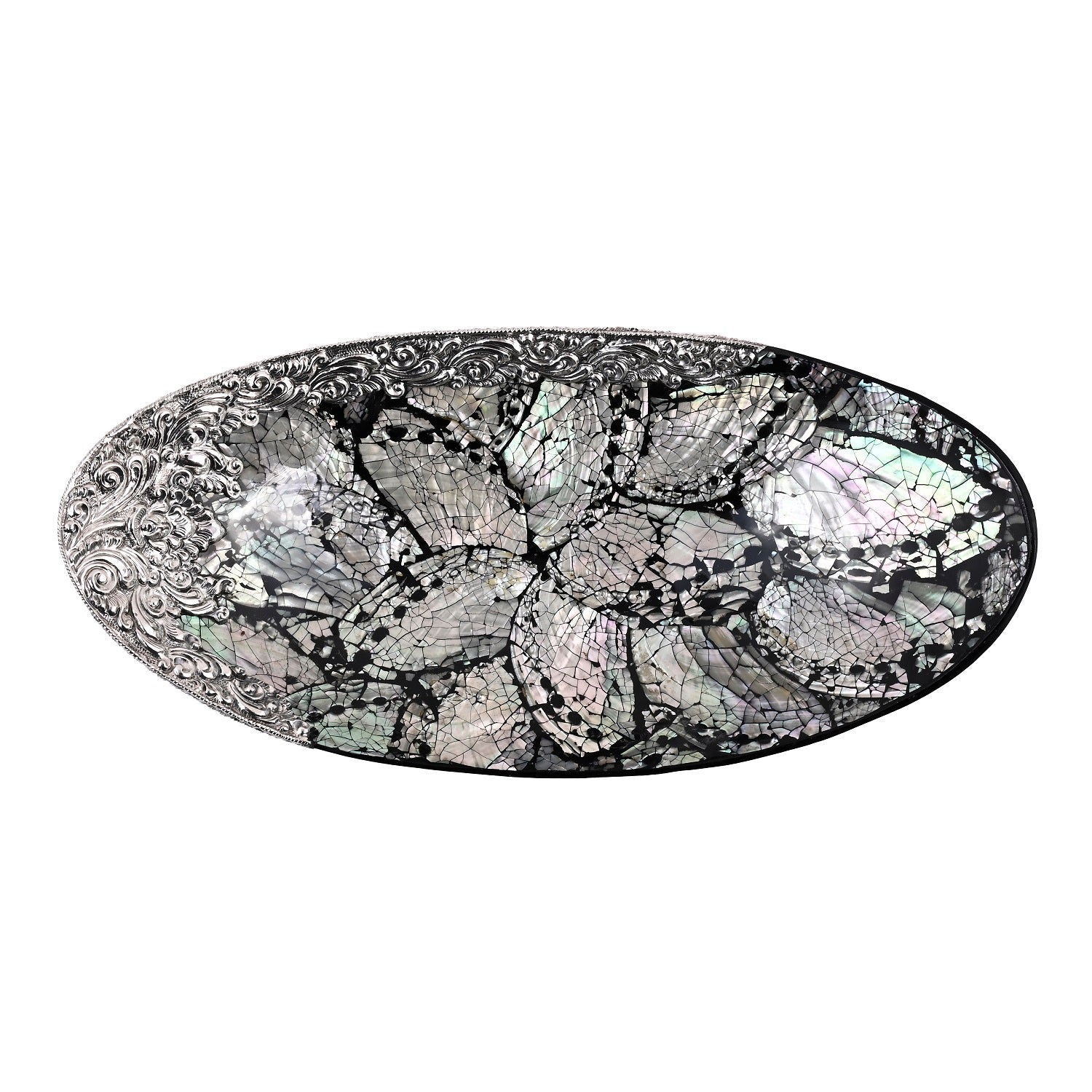 Royal Bali - Abalone Muschel Ovale Dekoschale, 925 Silber
