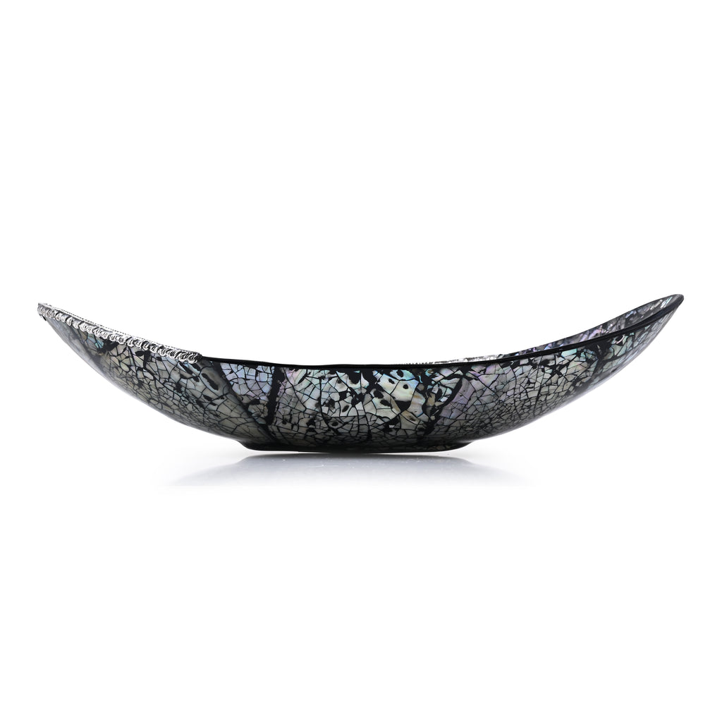 Royal Bali - Abalone Muschel Ovale Dekoschale, 925 Silber