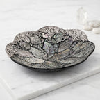 Royal Bali - Abalone Muschel Blütenförmige Dekoschale, 925 Silber