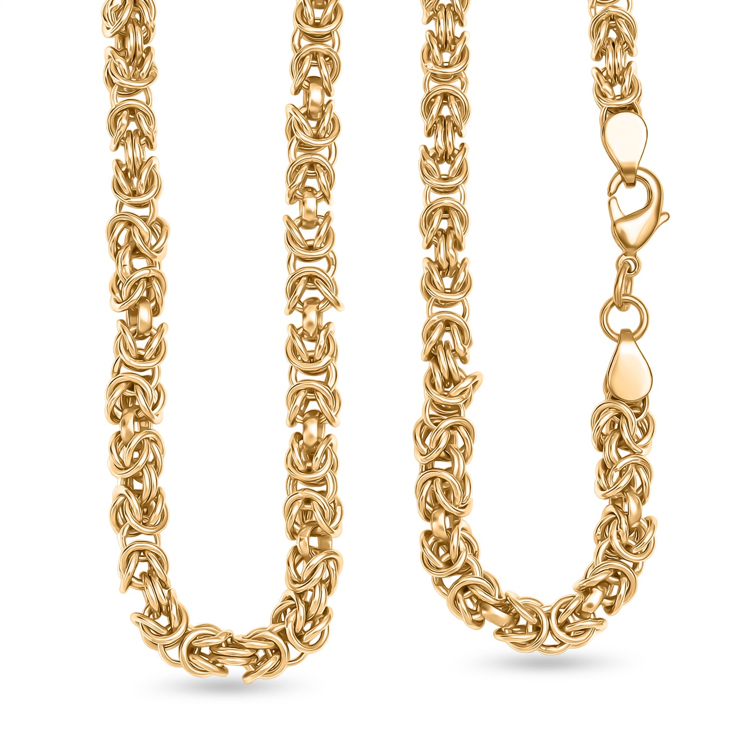 EVER TRUE Reine Bronze 750 Vergoldet Halskette ca. 50 cm ca. 37,00g