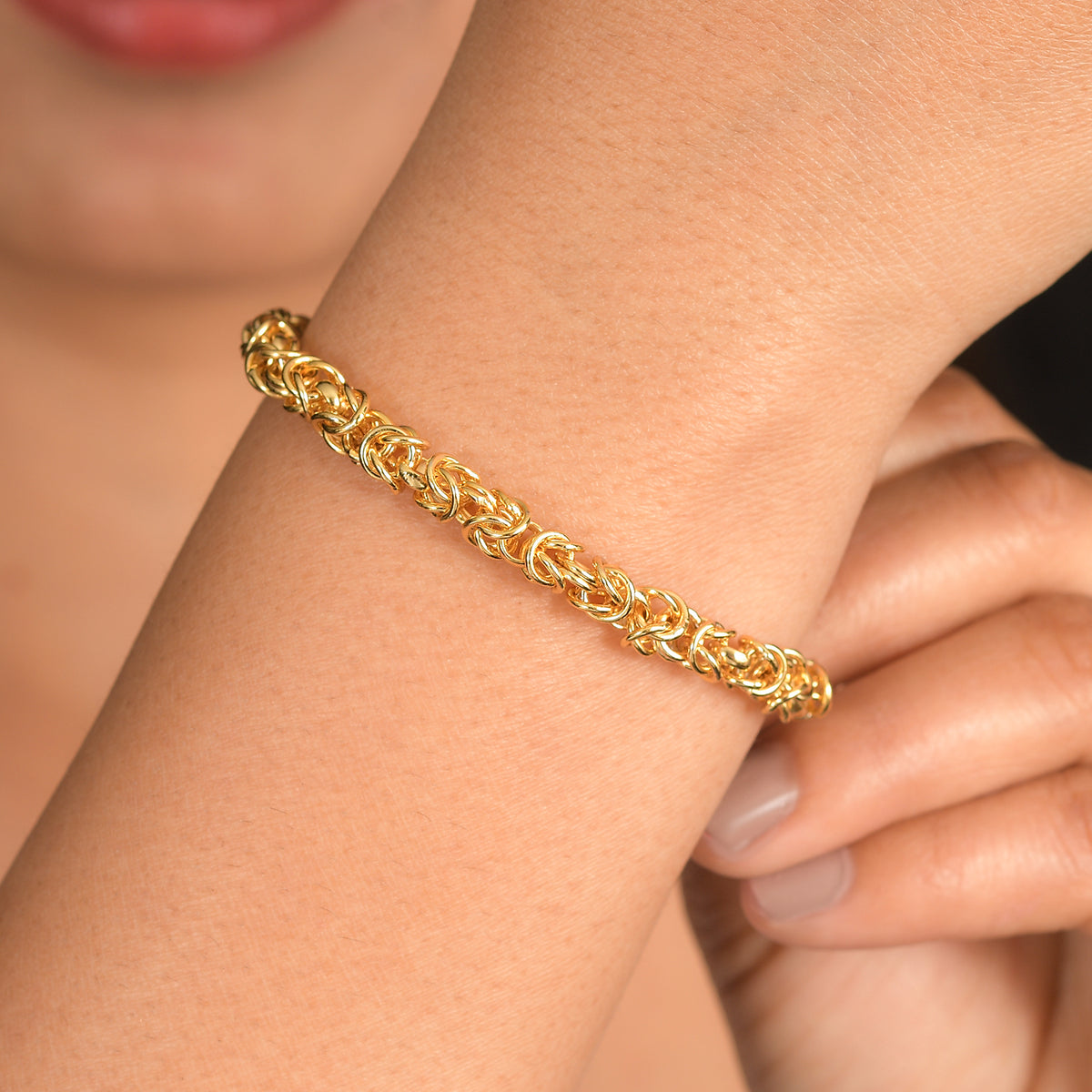 EVER TRUE Reine Bronze 750 Vergoldet Armband ca. 19 cm ca. 14,00g