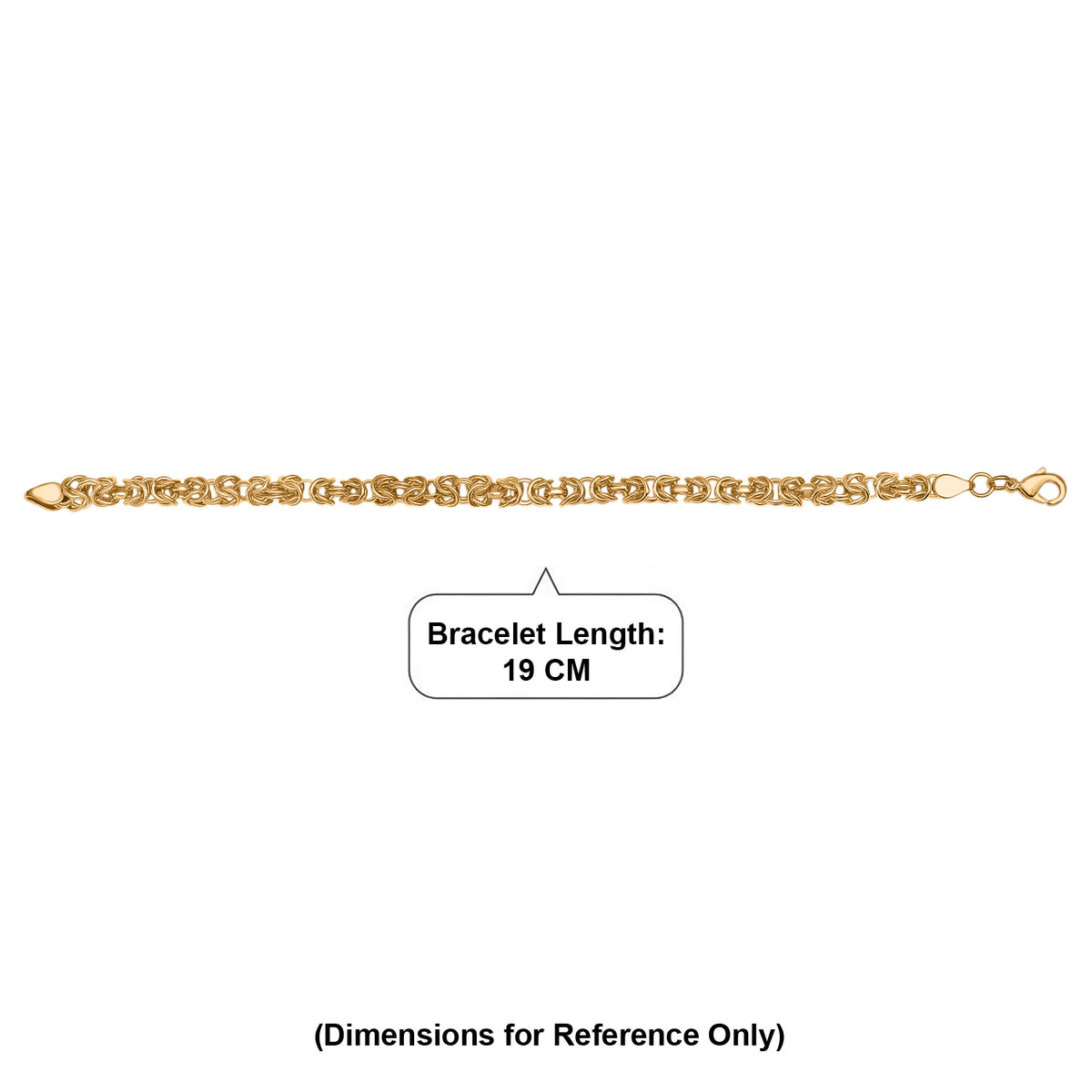 EVER TRUE Reine Bronze 750 Vergoldet Armband ca. 19 cm ca. 14,00g