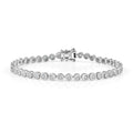 D'Joy weißes Diamant 19cm Armband, 925 Silber rhodiniert - 0,35 ct.