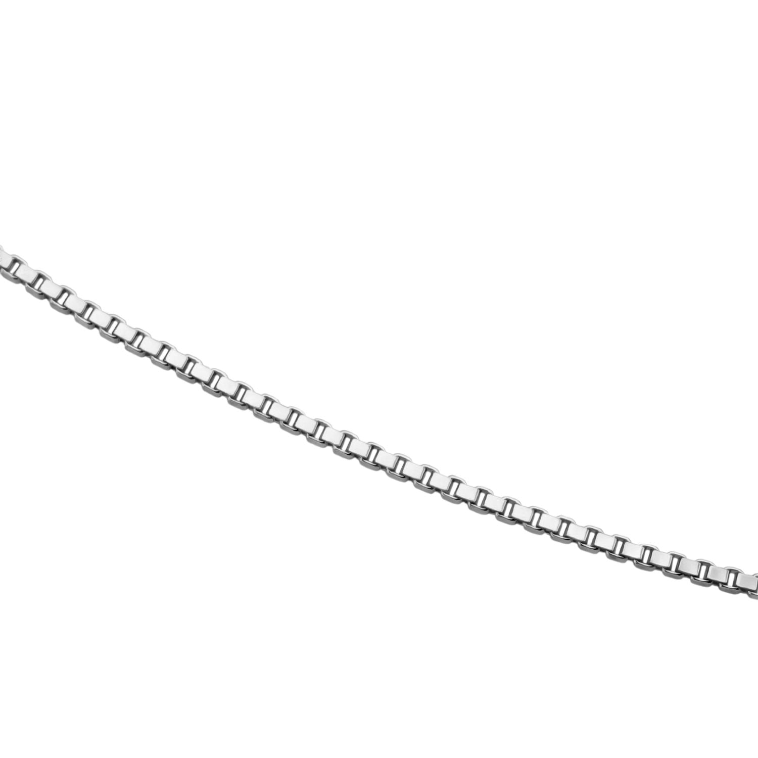 Boxkette - 925 Silber rhodiniert ca. 50 cm
