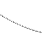 Boxkette - 925 Silber rhodiniert ca. 50 cm