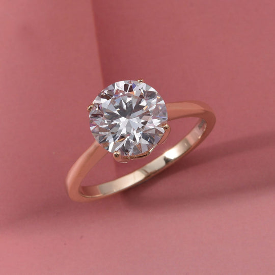 LUXURIANT DIAMOND - Lab Grown Diamant VS-EF IGI zertifiziert Ring 585 Gold (Größe 21.00) ca. 3.00 ct