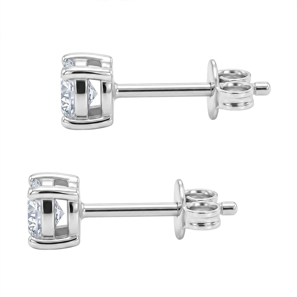 LUXURIANT DIAMOND - Lab Grown Diamant SI-GH Ohrringe 925 Silber rhodiniert ca. 0,50 ct.