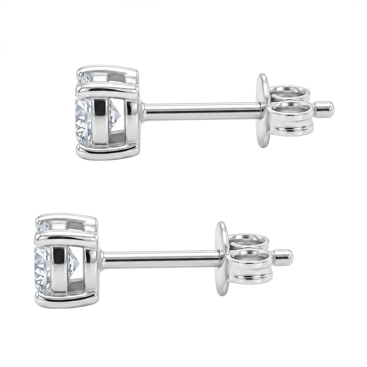 LUXURIANT DIAMOND - Lab Grown Diamant SI-GH Ohrringe 925 Silber rhodiniert ca. 0,50 ct.