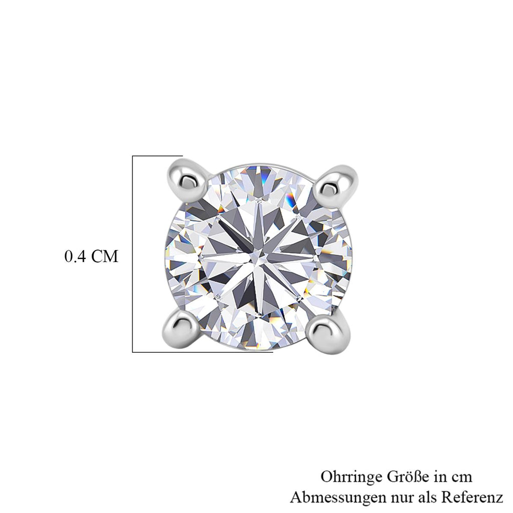 LUXURIANT DIAMOND - Lab Grown Diamant SI-GH Ohrringe 925 Silber rhodiniert ca. 0,50 ct.