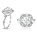 Weißer Zirkonia Ring Nickelfreies Messing (Größe 18.00)