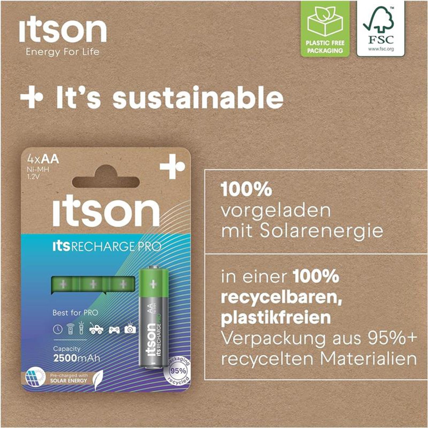 ITSON Rech AAx4 2500mAh-5410853067672
