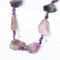 EVER TRUE Mehrfarbiger Fluorit Halskette ca. 45 cm Nickelfreies Messing ca. 275.00 ct