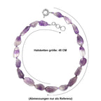EVER TRUE Amethyst Halskette ca. 45 cm Nickelfreies Messing ca. 320,00 ct.