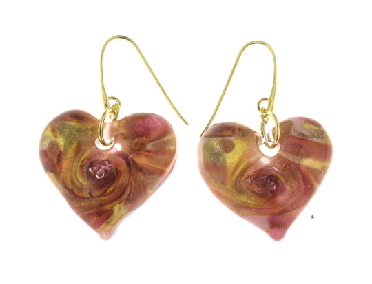 IL MURANO DI FRANCESCA - Murano aus Italien Ohrringe 925 Silber vergoldet