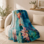 Digital print flannel blanket 240gsm flannel, 100% polyester (150*200cm) One side digital print, one side white color