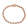 D'Joy Blauer Diamant Armband ca. 20 cm 925 Silber rhodiniert ca. 0,25 ct.