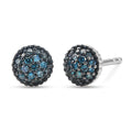 CULLINAN MINE - Blauer Diamant Ohrringe Nickelfreies Messing ca. 0.18 ct