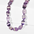 EVER TRUE Mehrfarbiger Fluorit, Afrikanischer Amethyst Halskette ca. 45 cm Nickelfreies Messing 750 Vergoldet ca. 315.00 ct