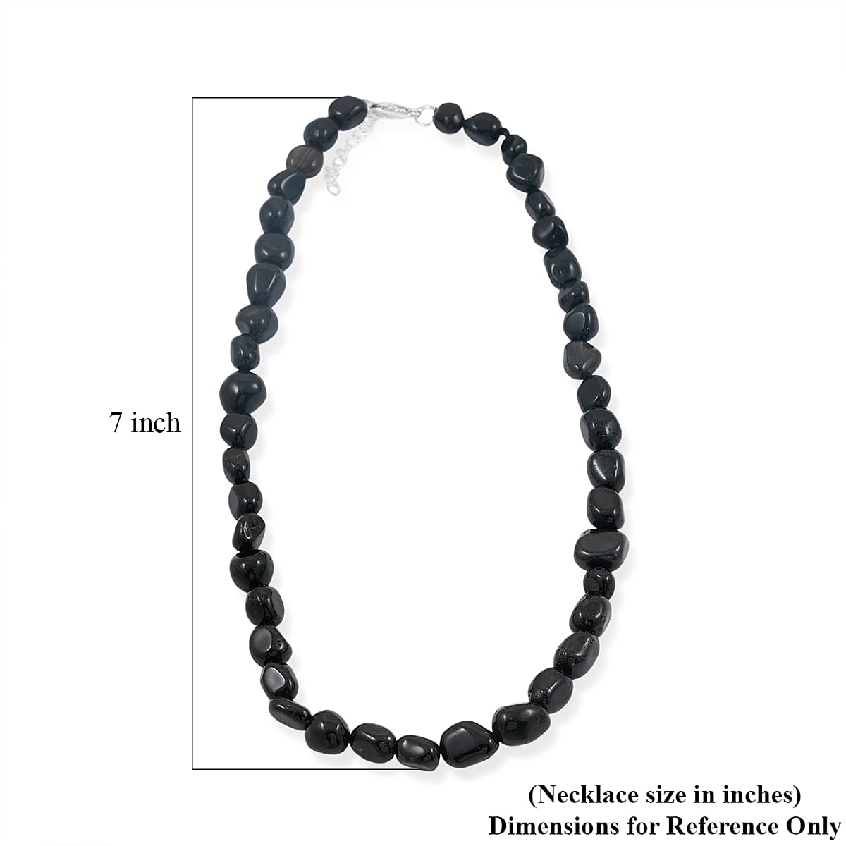 Glasachat Halskette 46 cm Reine Legierung ca. 37.84 ct