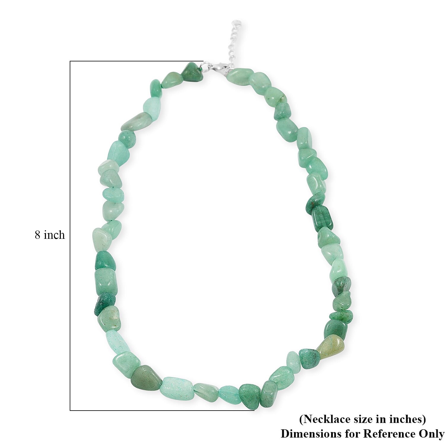 Aventurin Halskette 46 cm Reine Legierung ca. 39.00 ct