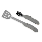 Stainless+wooden shovel,with brush, fork and bottle opener