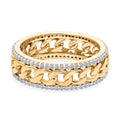 LUXURIANT DIAMOND - Lab Grown Diamant SI-GH Ring 925 Silber 750 Gelbgold vermeil (Größe 19.00) ca. 0,50 ct
