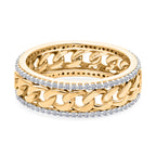 LUXURIANT DIAMOND - Lab Grown Diamant SI-GH Ring 925 Silber 750 Gelbgold vermeil (Größe 19.00) ca. 0,50 ct