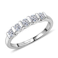 LUXURIANT DIAMOND - Lab Grown Diamant SI-GH Ring 925 Silber Rhodiniert (Größe 17.00) ca. 0,50 ct