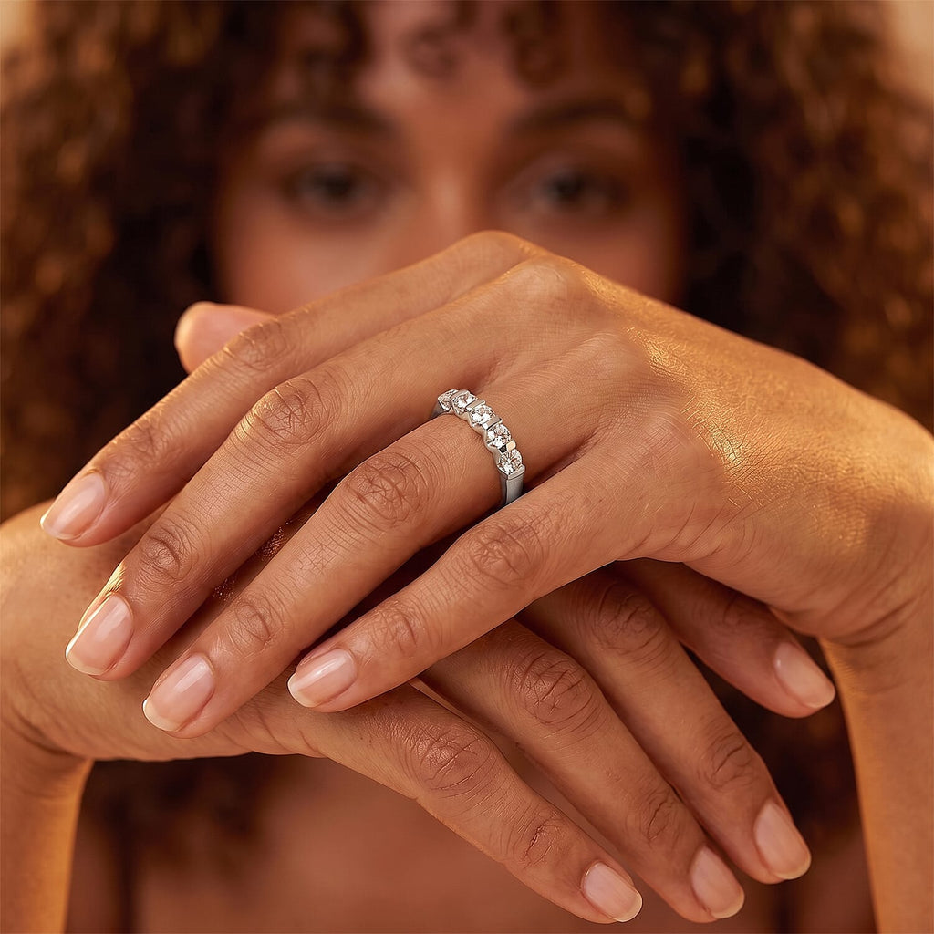 LUXURIANT DIAMOND - Lab Grown Diamant SI-GH Ring 925 Silber Rhodiniert (Größe 17.00) ca. 0,50 ct