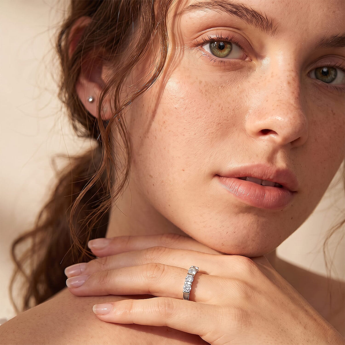 LUXURIANT DIAMOND - Lab Grown Diamant SI-GH Ring 925 Silber Rhodiniert (Größe 17.00) ca. 0,50 ct