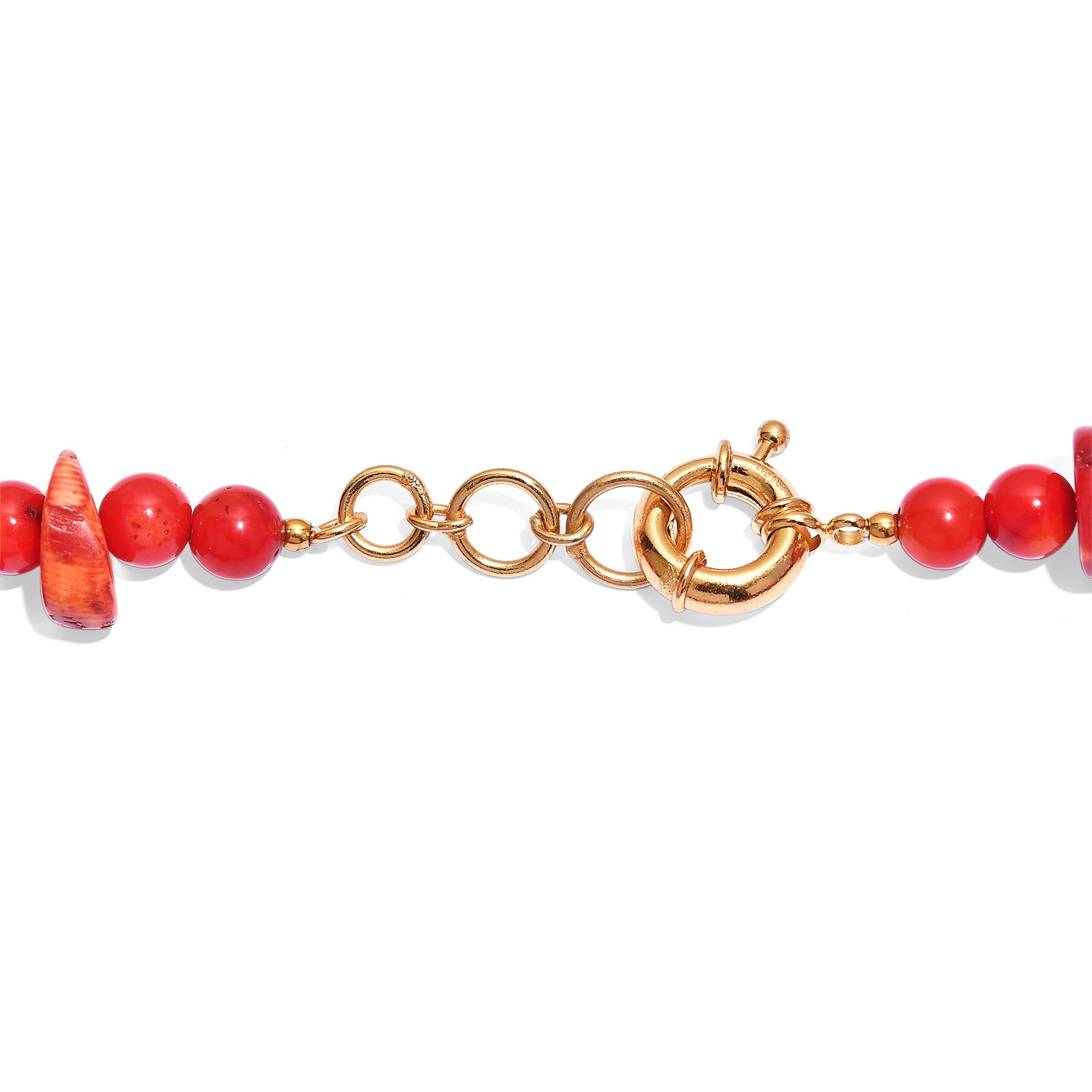 EVER TRUE Schwamm Koralle Halskette ca. 45 cm Nickelfreies Messing Gold ca. 675.00 ct