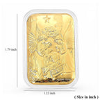 EXKLUSIVES GESCHENK - 999er Goldfolie mit Jesus, ca. 26x40 mm, ca. 10 mg