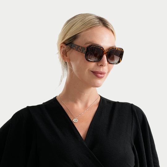 LA MAREY Sonnenbrille mit polarisierten Komfortgläsern, UV400 Schutz, Teefarben