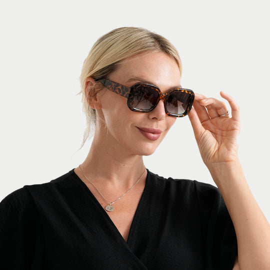 LA MAREY Sonnenbrille mit polarisierten Komfortgläsern, UV400 Schutz, Teefarben