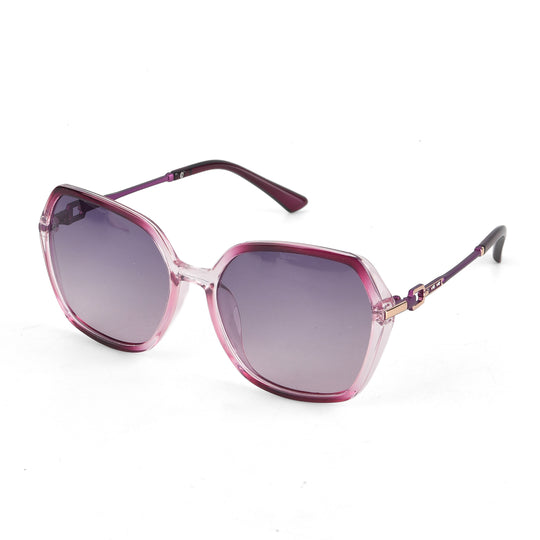 LA MAREY Sonnenbrille UV400 mit polarisierten Gläsern leichter Rahmen 14,5 x 15 cm Lila