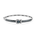 D'Joy blauer und weißer Diamant 19cm Armreif - 1 ct.