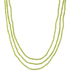 D'Joy Peridot Halskette Flexibles (ca. 50 cm) 925 Silber rhodiniert ca. 110,00 ct.