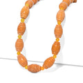 EVER TRUE Gelber Aventurin, Gelber Quarzit Halskette ca. 45 cm + 5 cm Extender, 316L Edelstahl Gold ca. 285.00 ct