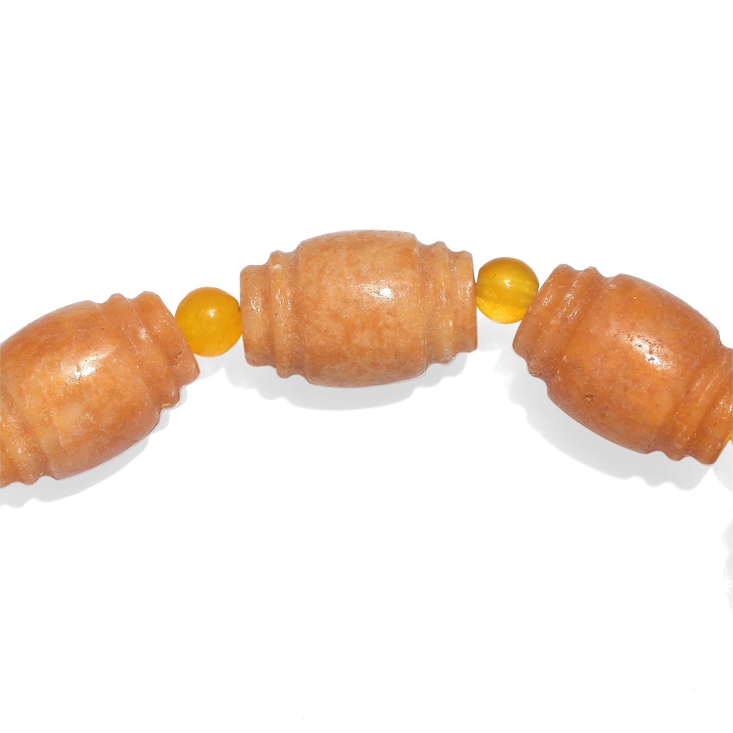 Gelber Aventurin, Gelber Quarzit Armband Flexibles (ca. 19 cm) ca. 130.00 ct